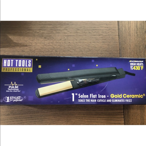 hot tools flat iron 1 inch